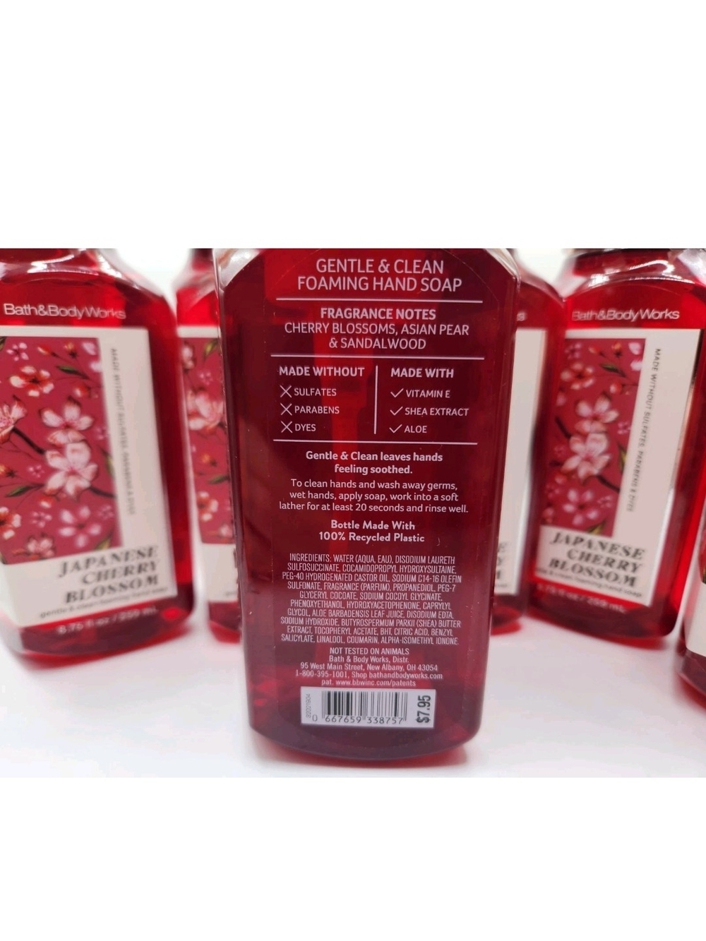 6 bottles of Bath & Body Works Japanese Cherry Blossom Foaming Hand Soap - Picture 4 of 8